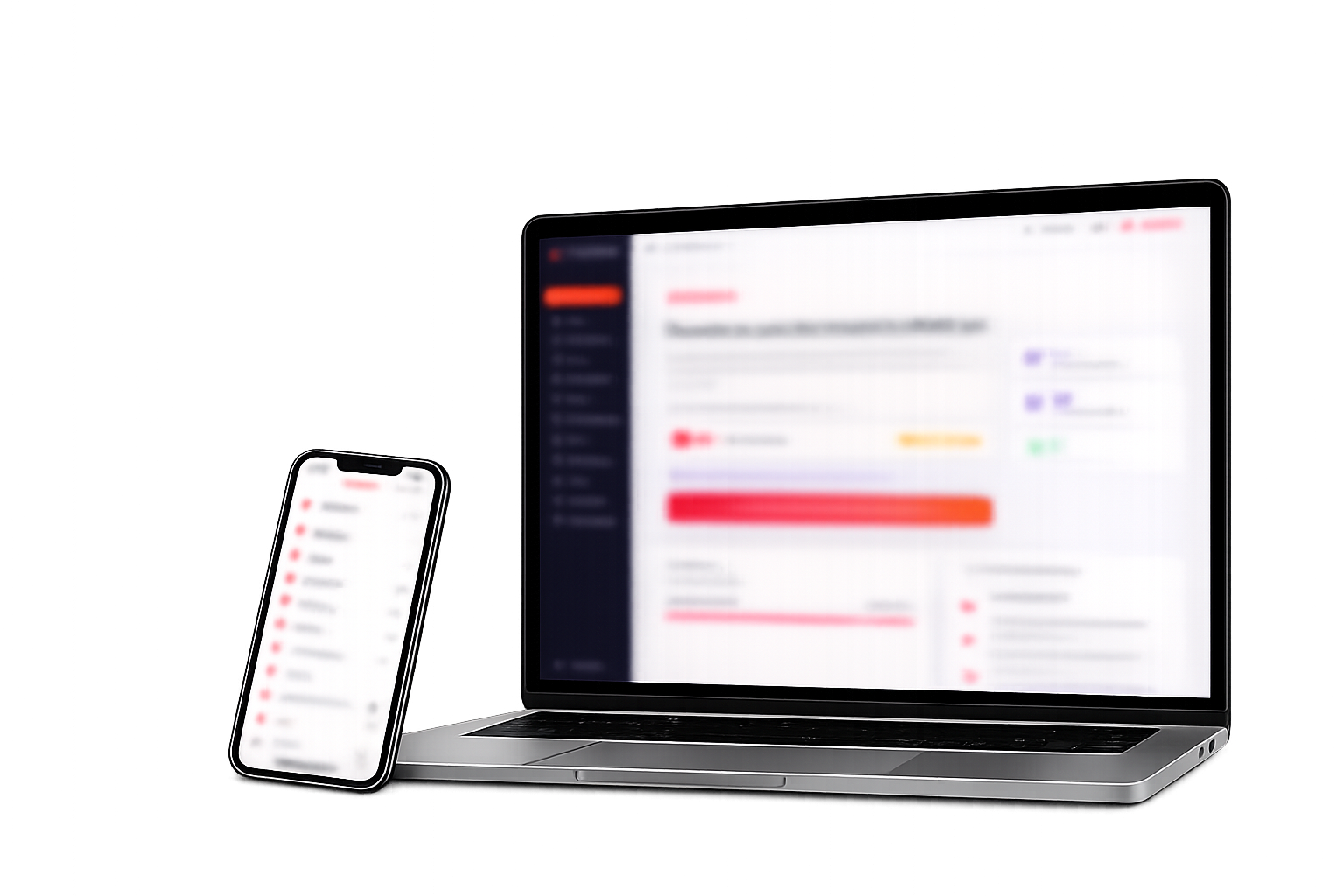 Aperçu de la plateforme Major ECN — laptop & mobile